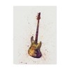 Trademark Fine Art Michael Tompsett 'Electric Bass Guitar Abstract Watercolor' Canvas Art, 24x32 MT02217-C2432GG